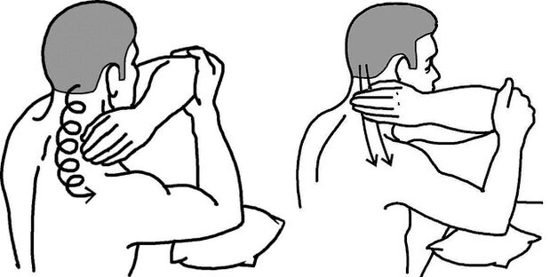Auto -Massage for neck osteochondrosis